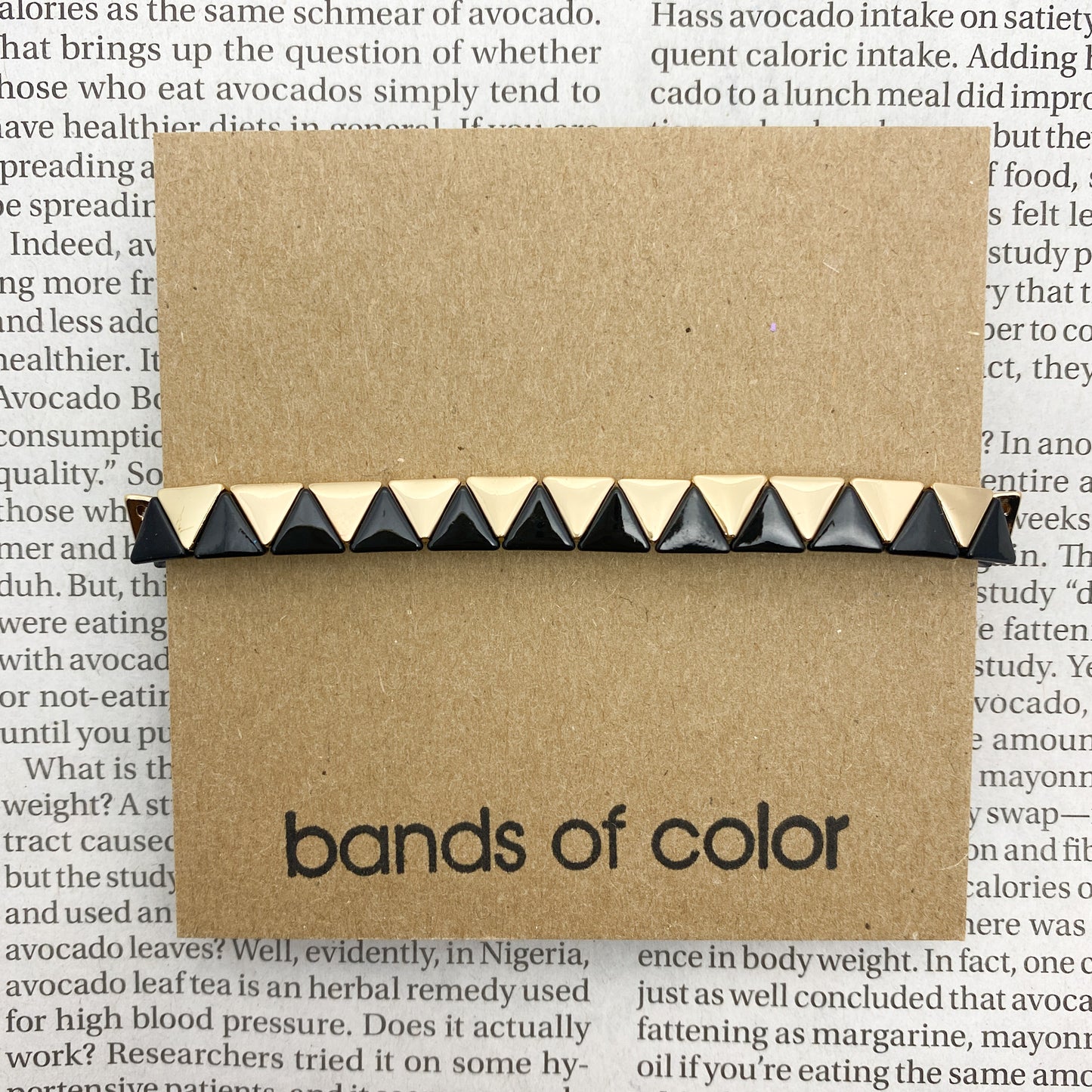 Gold & Black Triangle