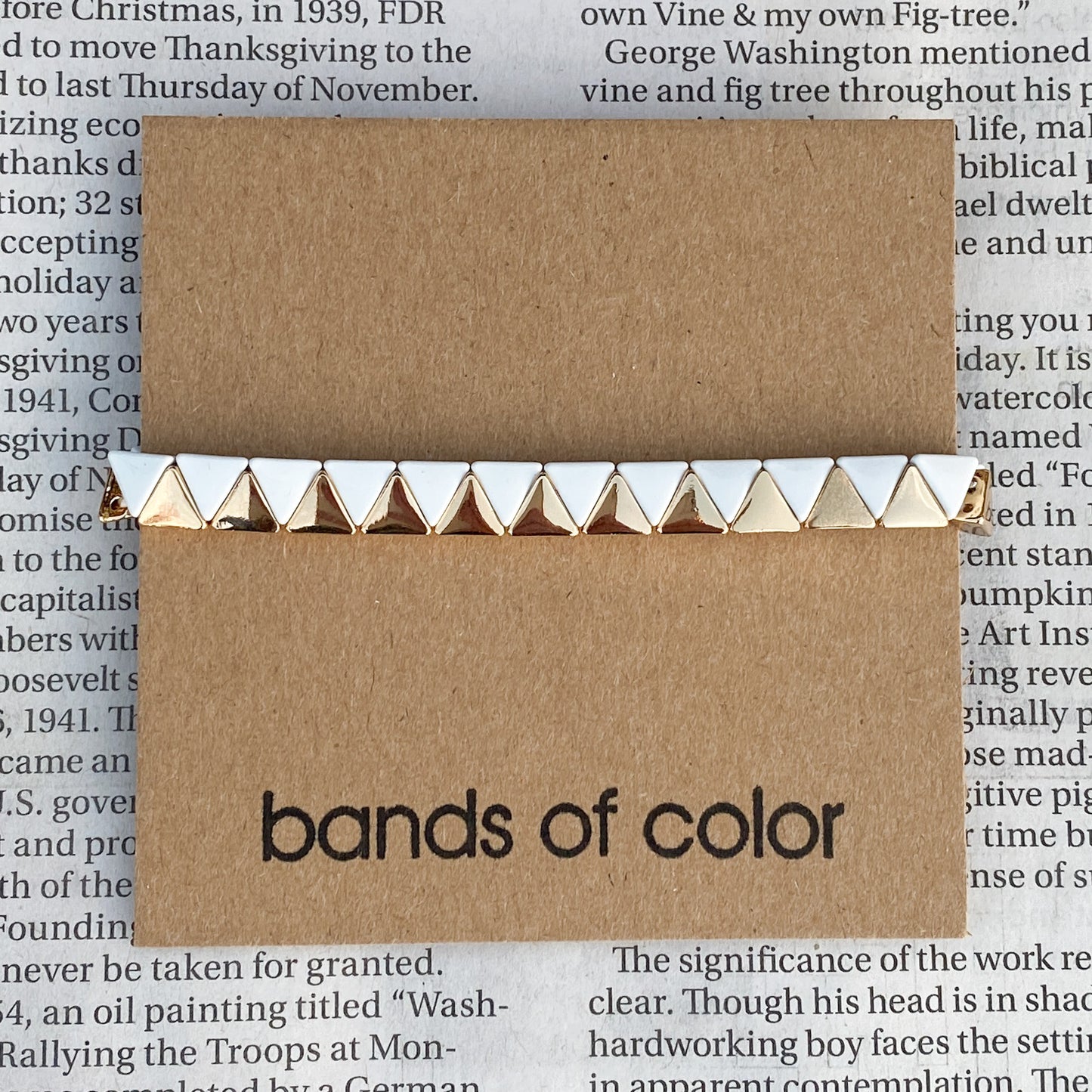 White & Gold Triangle