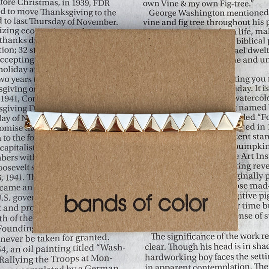 White & Gold Triangle